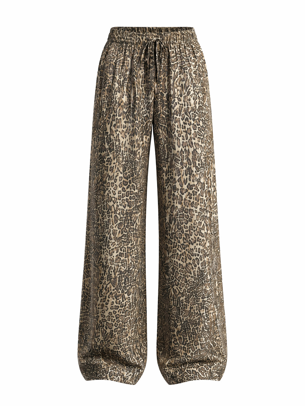 Women's Bold Leopard Print Wide Leg Pants