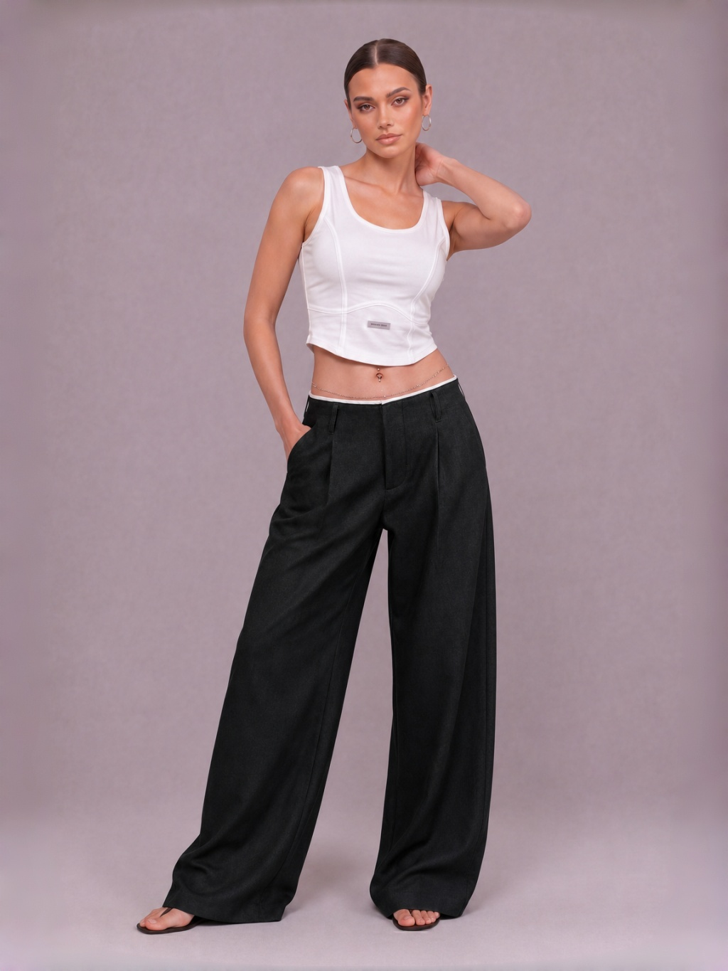 Women's High Waisted Wide Leg Dress Pants