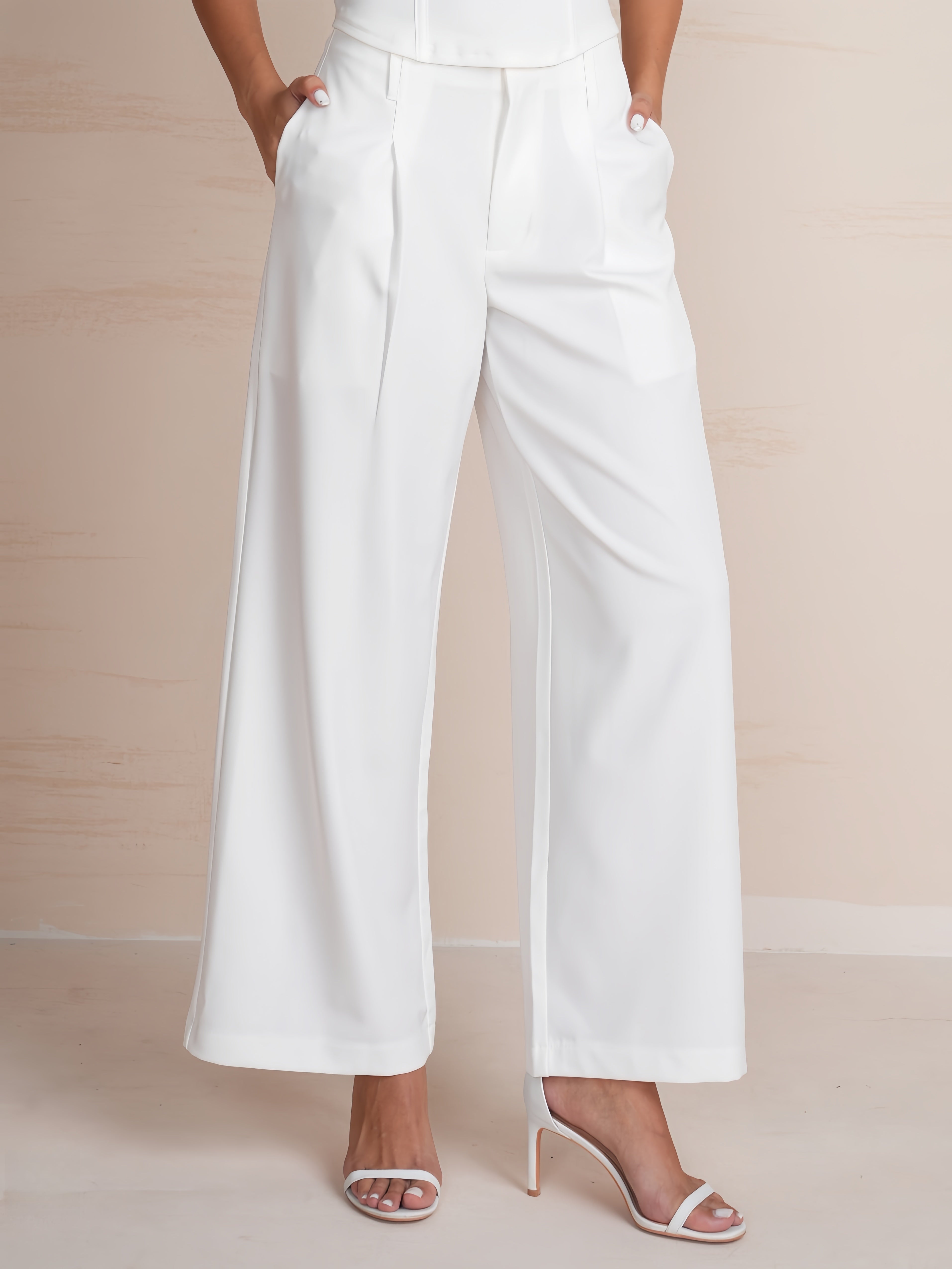 Women's High Waisted Wide Leg Dress Pants