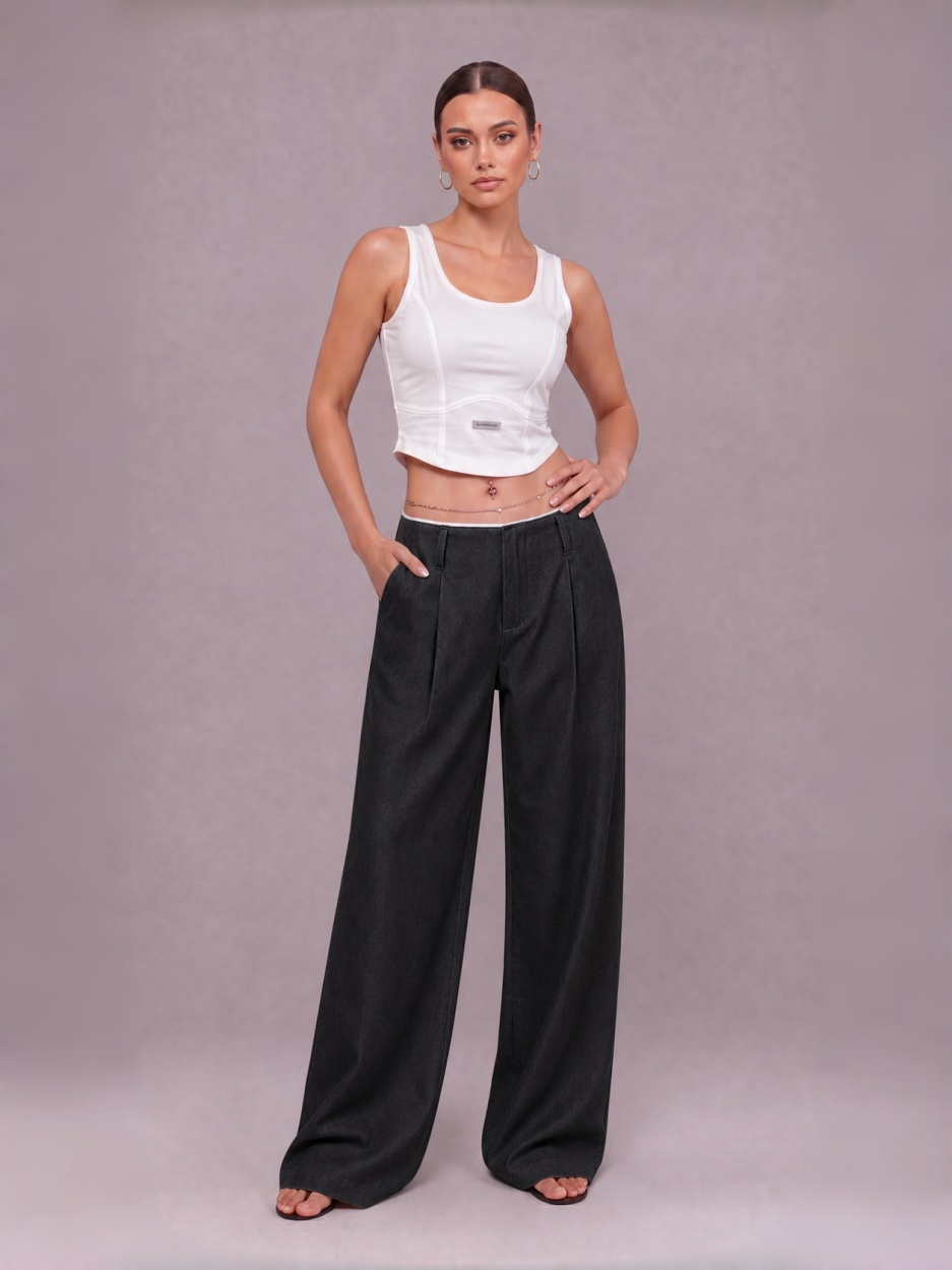 Women's High Waisted Wide Leg Dress Pants