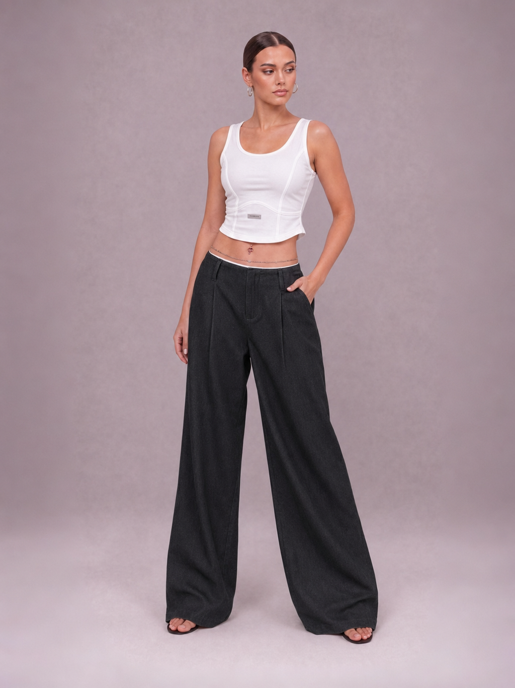 Women's High Waisted Wide Leg Dress Pants